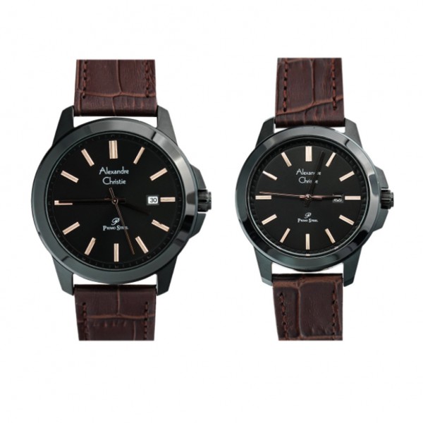 Alexandre Christie AC 1017 Black Brown Couple